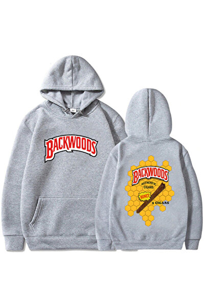 Tarzsokak Îmbrăcăminte gri Backwoods GraphicSweat Casual și Streetwear