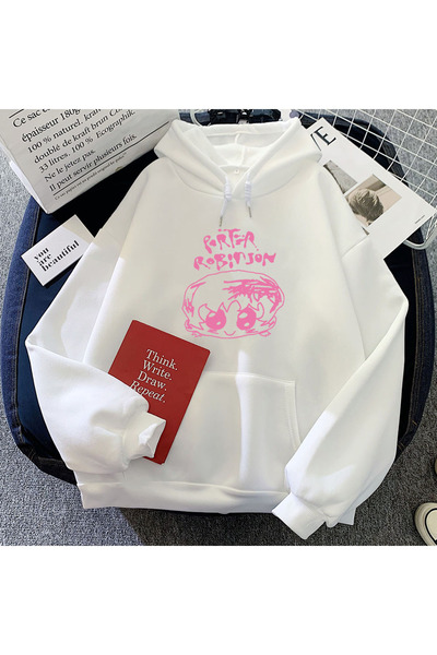 Tarzsokak هوديي بورتر روبنسون كارتون هوديس في مياه جولة العالم باللون الأبيض