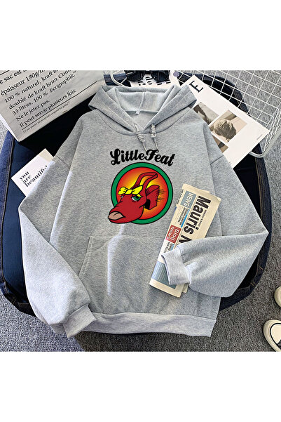 Tarzsokak Gri Funny Graphic Small Feat Rock Band Cartoon Streetwear