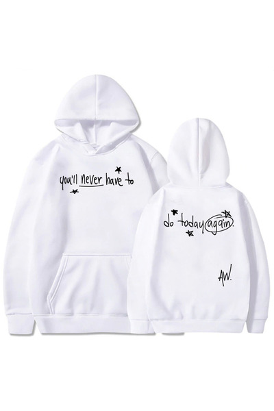 Tarzsokak Λευκό "Σήμερα, πάλι θα κάνεις αυτό " από τον Alex Warren, γραφικό χ...