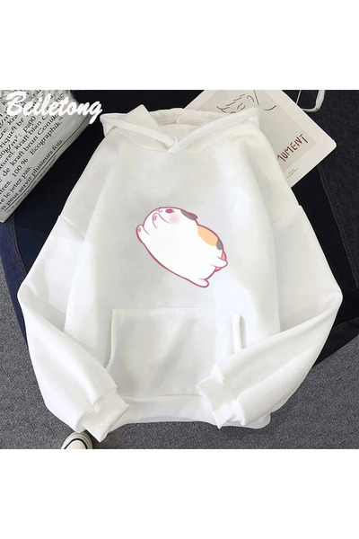 Tarzsokak White Fat Cat Anime Final Fantasy XIV Hanorac cu glugă Desen animat...