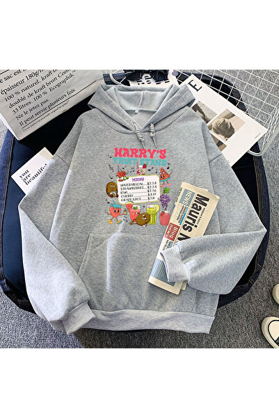 Tarzsokak حامل فواكه هاري رمادي بتصميم حليب كرتوني، مريح ودافئ