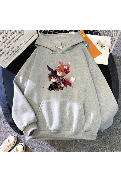 Tarzsokak Hanorace gri Genshin Impact Zhong Li Tartaglia Kawaii, confortabile...