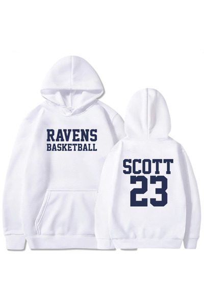 Tarzsokak Λευκό δέντρο μπάσκετ ραμπάσκετ Χιλ Σκοτ 23 Φούτερ με κουκούλα Molet...