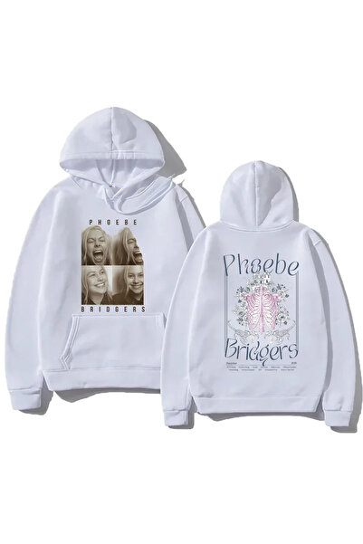 Tarzsokak Hanorace casual albe la modă, cu glugă, Phoebe bripocket Indie folk...