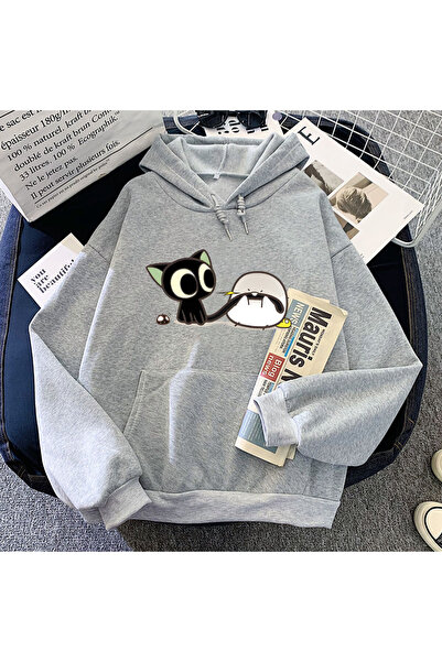 Tarzsokak Gri Luo Xiao Hei Pisică Anime LuoXiaoHei Manga Desen animat Kawaii