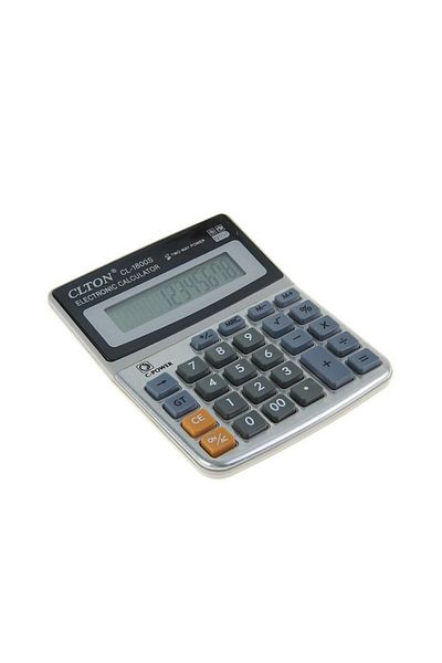 PRC Calculator de birou, 12 cifre, alimentare dublă, afișaj LCD, ABS