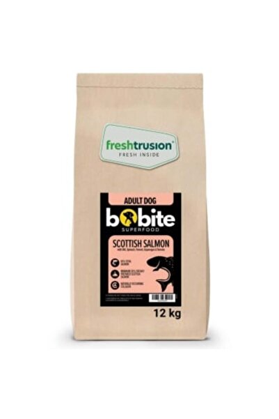 Bobite Hrana uscata caini adulti SuperFood Somon scotian fara cereale 12kg