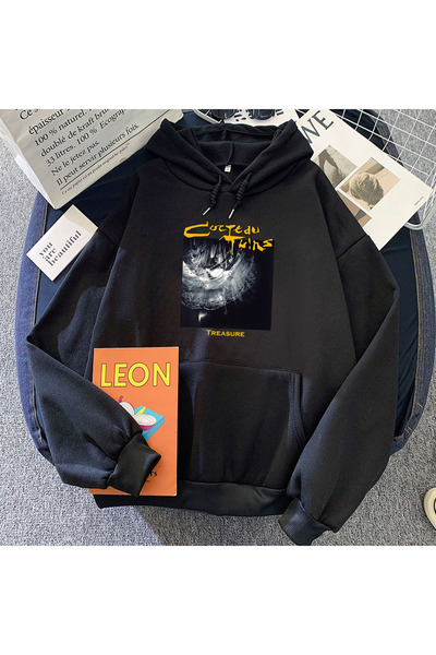 Tarzsokak Sweatshirt unisex negru, trupa rock Cocteau Twins