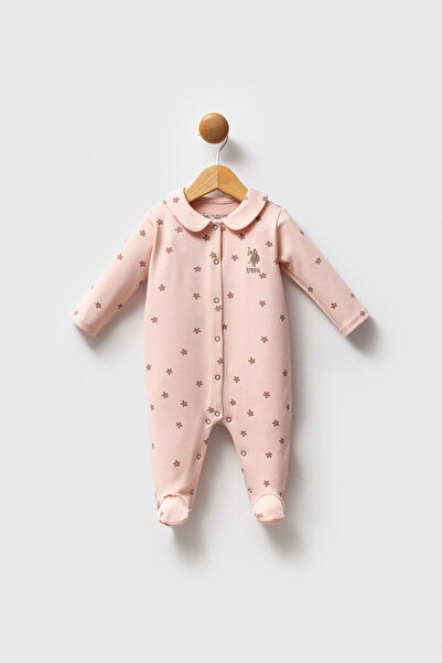 U.S. Polo Assn. U.S. Polo Assn Kız Bebek Pembe Tulum