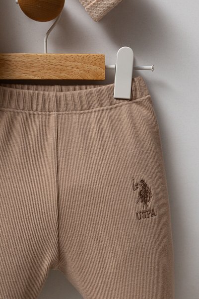 U.S. Polo Assn. U.S. Polo Assn Baby Boy Beige Baby Sets
