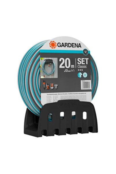 Gardena Classic Wall Hose Bracket with Hose Set 20m