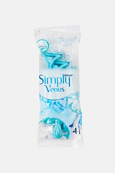Gillette 4 Piece Simply Venus 2 Disposable Razor, Turquoises