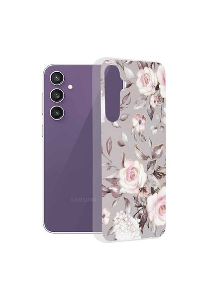 Rao Husa compatibila cu Samsung Galaxy S23 FE, Elegance, Marble Series, M37, Plastic, Bloom of Ruth