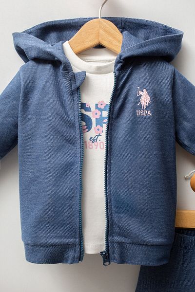 U.S. Polo Assn. U.S. Polo Assn Baby Girl Blue Baby Sets