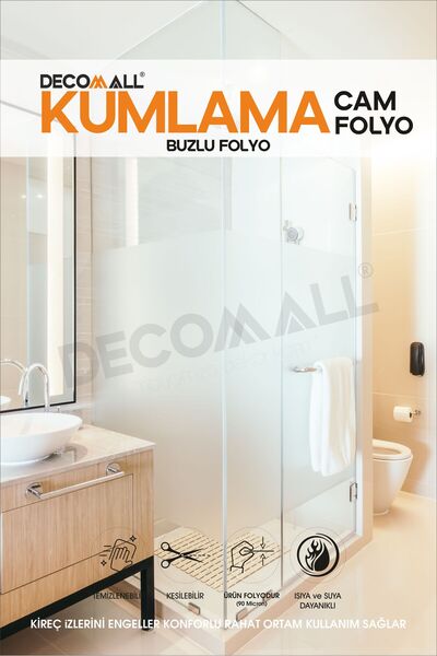 Dd Glass Sandblasting Foil Frosted Glass Self Adhesive 1st Quality Waterproof Frosted Film 120x200 cm