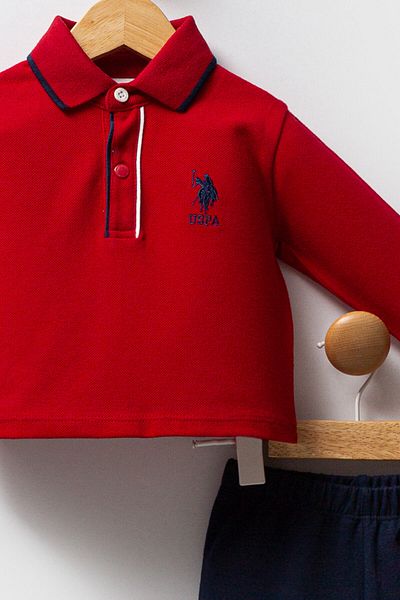 U.S. Polo Assn. U.S. Polo Assn Baby Boy Red Baby Sets