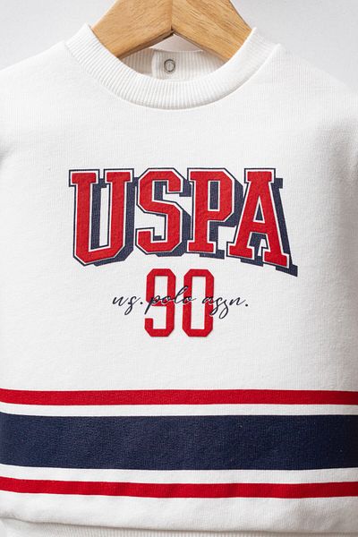 U.S. Polo Assn. U.S. Polo Assn Baby Boy White Baby Sets