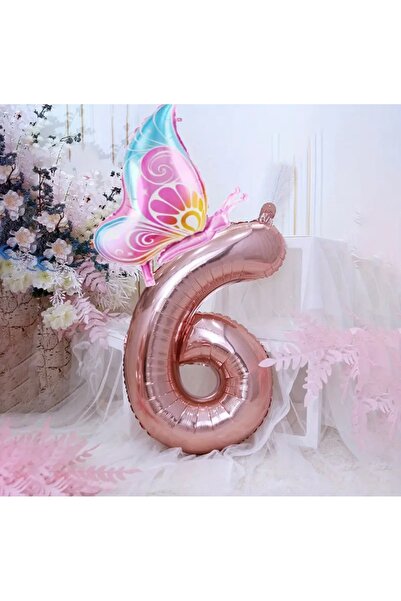 ALYA PARTY Цифровий фольгований повітряний кулька Gold Метелик Партійна набір