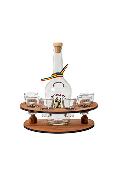 Z-Tools Minibar cu 6 pahare și sticlă, sticlă 30ml / EXT 5644