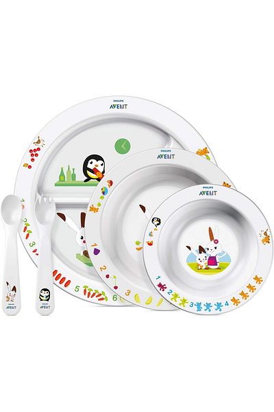 Philips Avent Toddler Tableware Set, Multi-coloured, 6+ Months