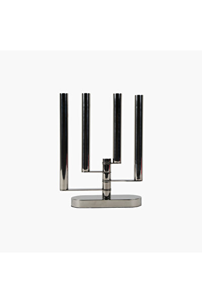 JASMIN CONCEPTS 4 Kollu Paslanmaz Mumluk 23.5X11.5X31.5cm