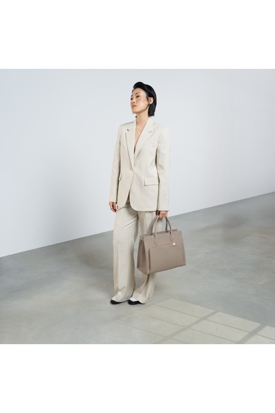 Isabel Bernard Honoré Handtasche, Laptoptasche taupe