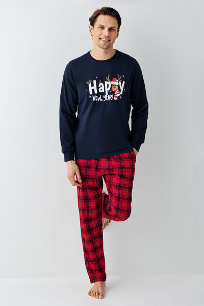 Rolypoly Erkek Lacivert Pijama Takımı