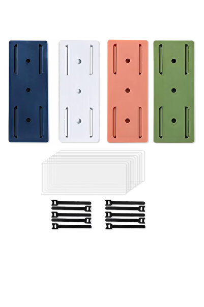 OEM Set of 4 self-adhesive holders for extension cords, 10.1 x 4 cm, plastic,...