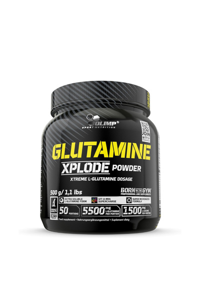OLIMP SPORT NUTRITION مسحوق جلوتامين إكسبلود، 500 غرام، برتقالي، 1.1 رطل، يعز...