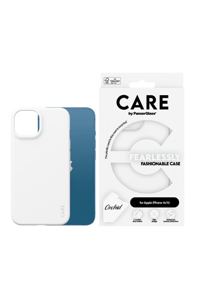 Panzer Glass CARE by PanzerGlass® Moda Serisi Beyaz Orkide iPhone 13 | 14 Kıl...