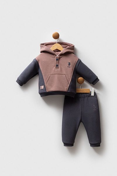 U.S. Polo Assn. U.S. Polo Assn Baby Boy Brown Baby Sets
