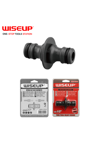 WISEUP توصيلة لي ماء ثنائية بلاستيك "1/2