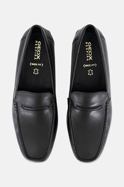 Geox Men U KOSMOPOLIS GRIP Slip On Loafers, Black