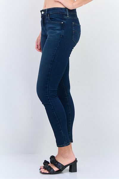 Levi's Women Skinny Fit Stretchable Wash Denim Jeans, Blue