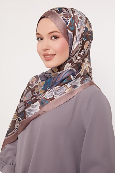 Levidor Σάλι από ινδικό μετάξι με λουλουδάτο σχέδιο