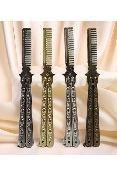 hitteknoloji Metal tarak kuru kafa desenli kelebek tarak tek ürün fiyatıdır