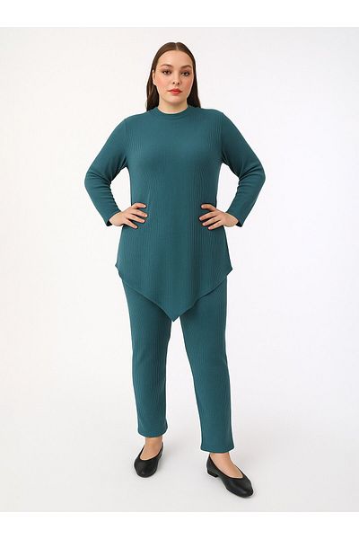 Moda Gazel Costum - Turcoaz - Gazela de modă