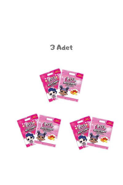 LOL SUPRISE Lol Baby Fruit Juicy Soft Candy (80 Gr) 3 Pieces