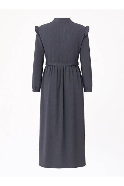 Moda Gazel Χιτζάμπ Φόρεμα - Γκρι - Fashion Gazelle