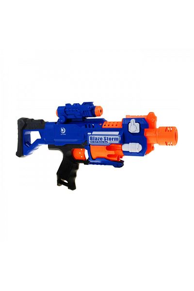 Ramiz Blaze Storm toy rifle with 20 Blue foam bullets