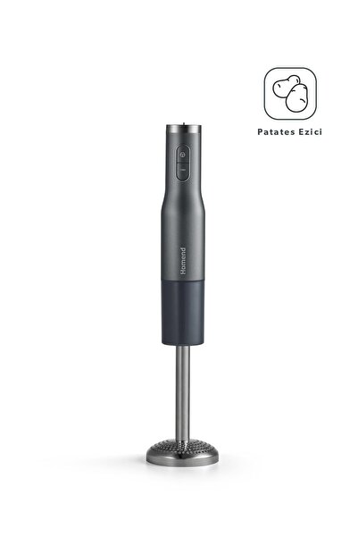 woodhub 4'ü Bir Arada Standlı Çubuk Blender Seti 800W, Siyah, Çok Fonksiyonlu Mutfak Yardımı