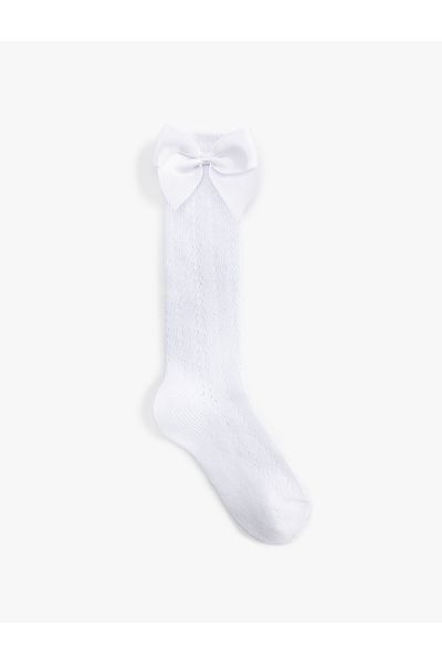 Koton Bow Detailed Over-The-Knee Socks