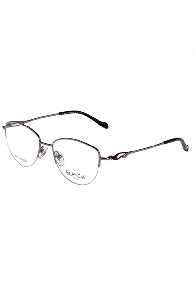 Blancia Bc 318 C3 50Ekt Titanium Women's Blue Light Protection Glasses (Silver Color-Nilör Frame)