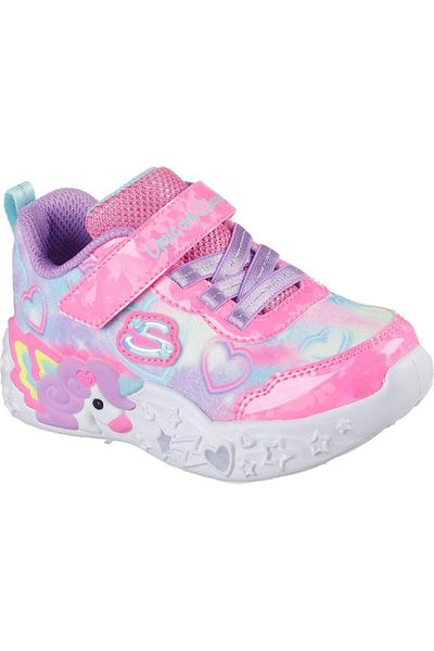 SKECHERS Unicorn Charmer Lil Heart Sparkles Lighted Baby Sneakers 303064N 303064N-Pkmt
