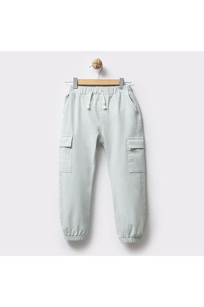 Overdo Boy's Cargo Pocket Jogger Pants with Elastic Waist