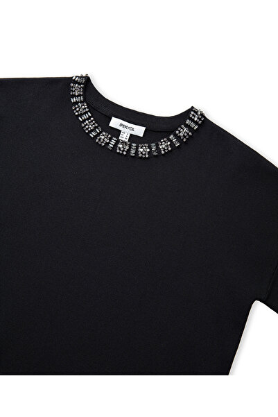 İpekyol Oversize Knitwear with Strass Stone Accessories