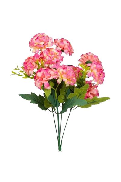OEM Artificial Flower Bouquet Pink Hydrangeas 37cm