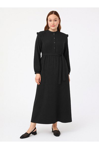 Moda Gazel Hijab Dress - Black - Moda Gazel