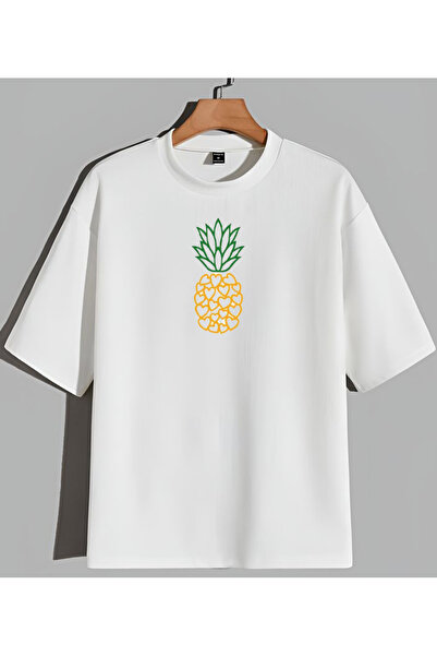 Sebesta Fashion New Season Pineapple Printed Cotton T-Shirt Sebesta Fashion